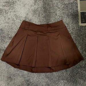 Wild Fable Brown Pleated Skirt